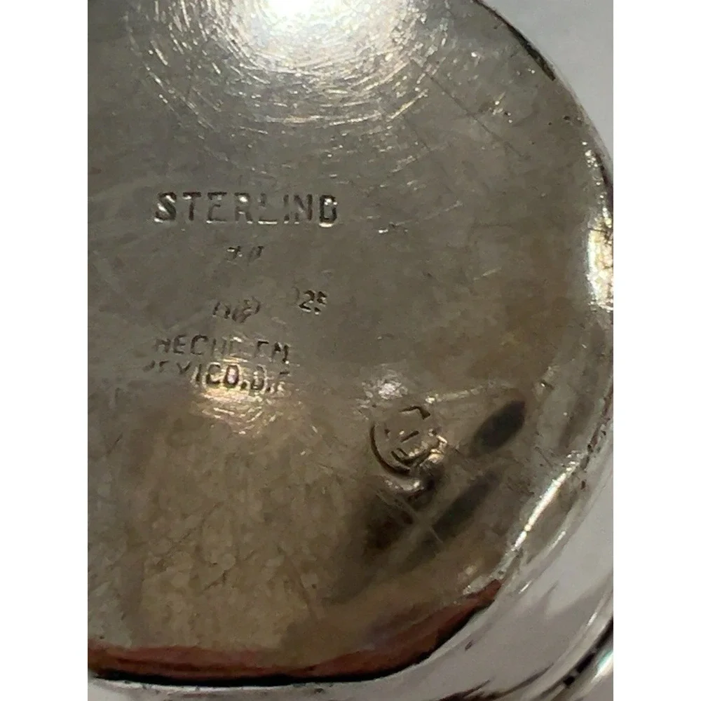 Vintage Mexican Sterling Silver 925 Cup Tumbler Mexico DF Mid Century